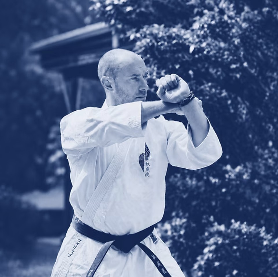 Philippe Condamin en garde, en kimono